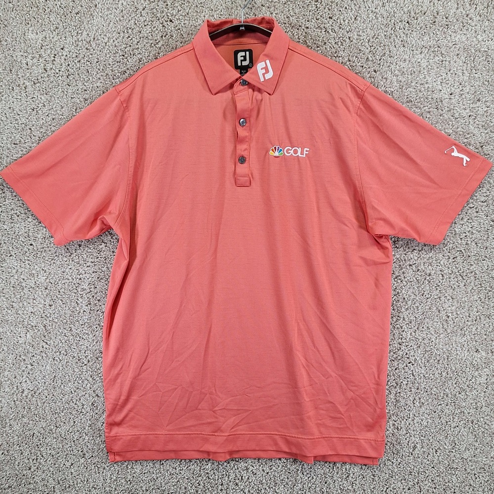 FootJoy Polo Mens Large NBC Golf Performance Shirt Athletic Golfing